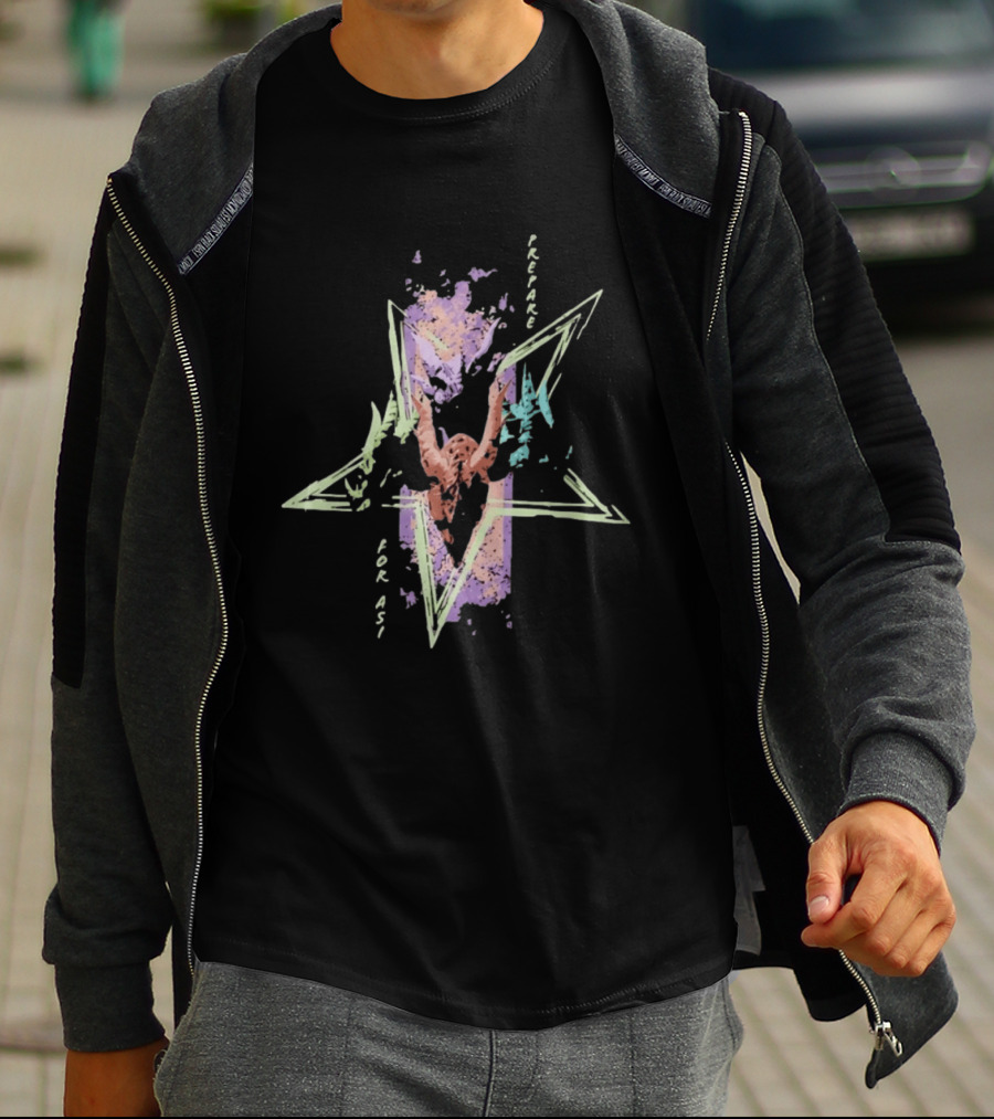 Prepare For ASI Pentagram Dragon Heads Fantasy T-Shirt