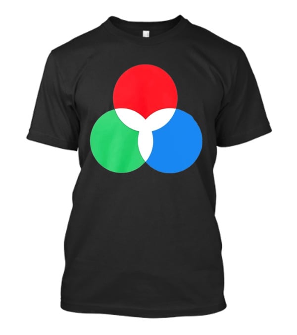 RGB Color Model Venn Diagram Red Green Blue T-Shirt