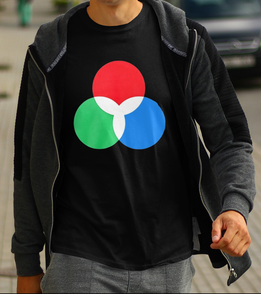 RGB Color Model Venn Diagram Red Green Blue T-Shirt