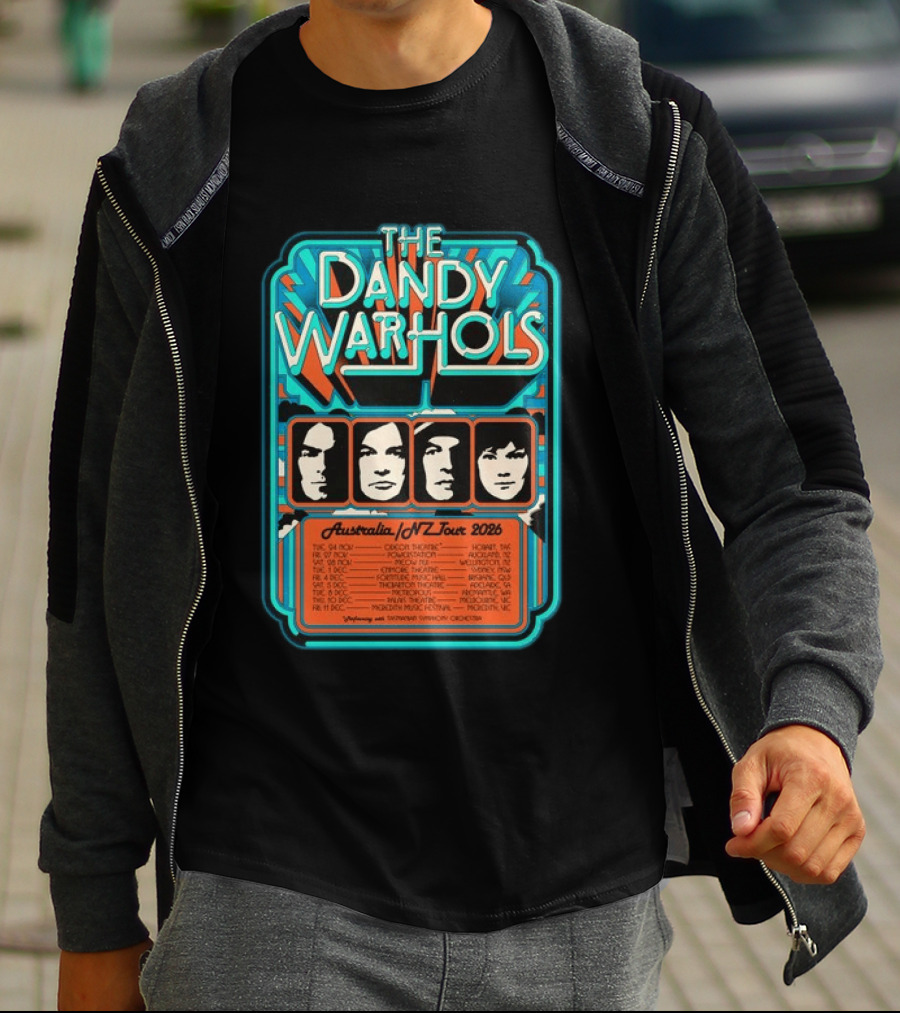 The Dandy Warhols Australia NZ Tour 2026 Concert Dates And Venues T-Shirt