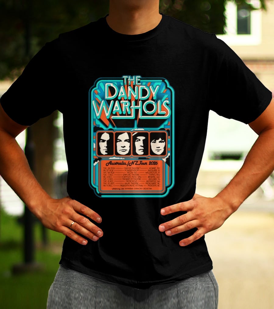 The Dandy Warhols Australia NZ Tour 2026 Concert Dates And Venues T-Shirt