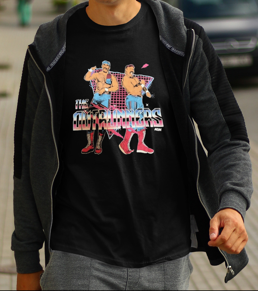 The Outrunners AEW Wrestling Tag Team Retro Fashion T-Shirt