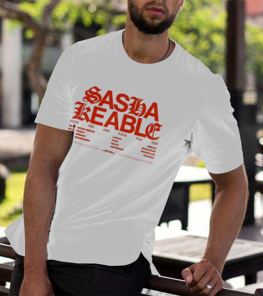 Sasha Keable 2024 Tour Dates And Locations List T-Shirt