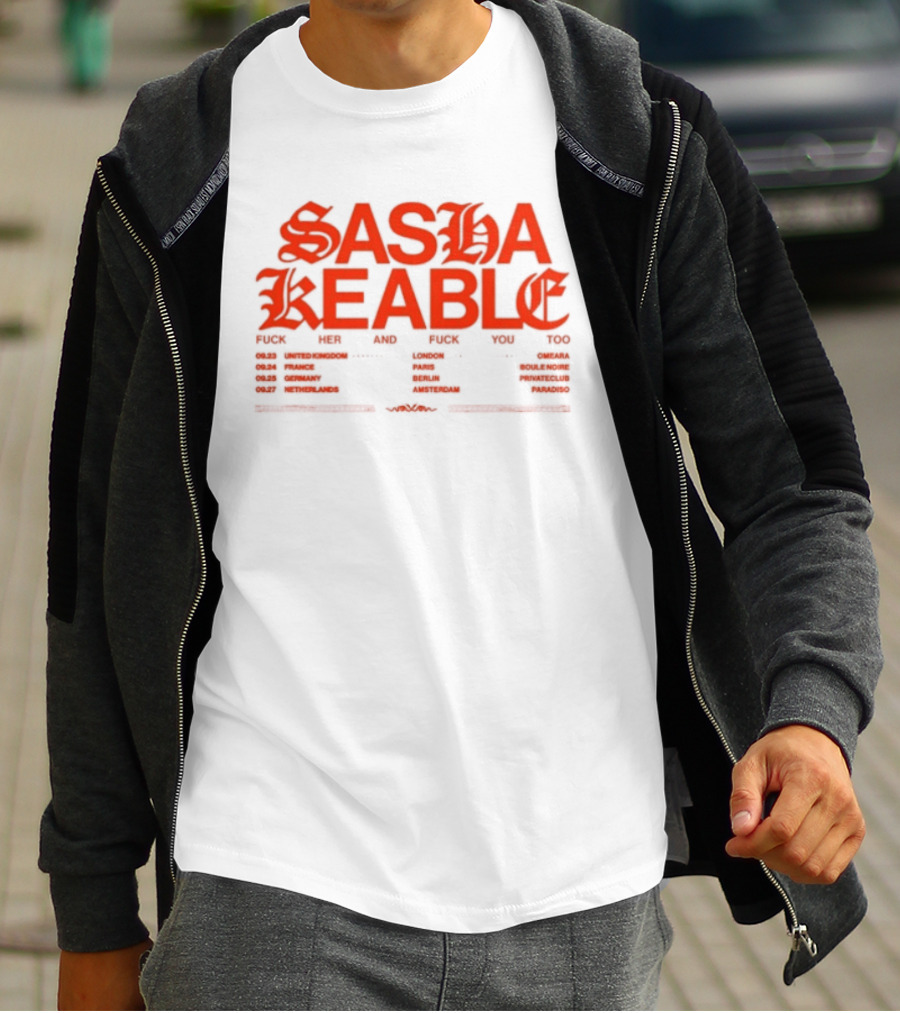 Sasha Keable 2024 Tour Dates And Locations List T-Shirt