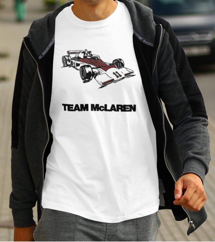 Team McLaren 1976 Car Racing Vintage Formula One Racing Car T-Shirt