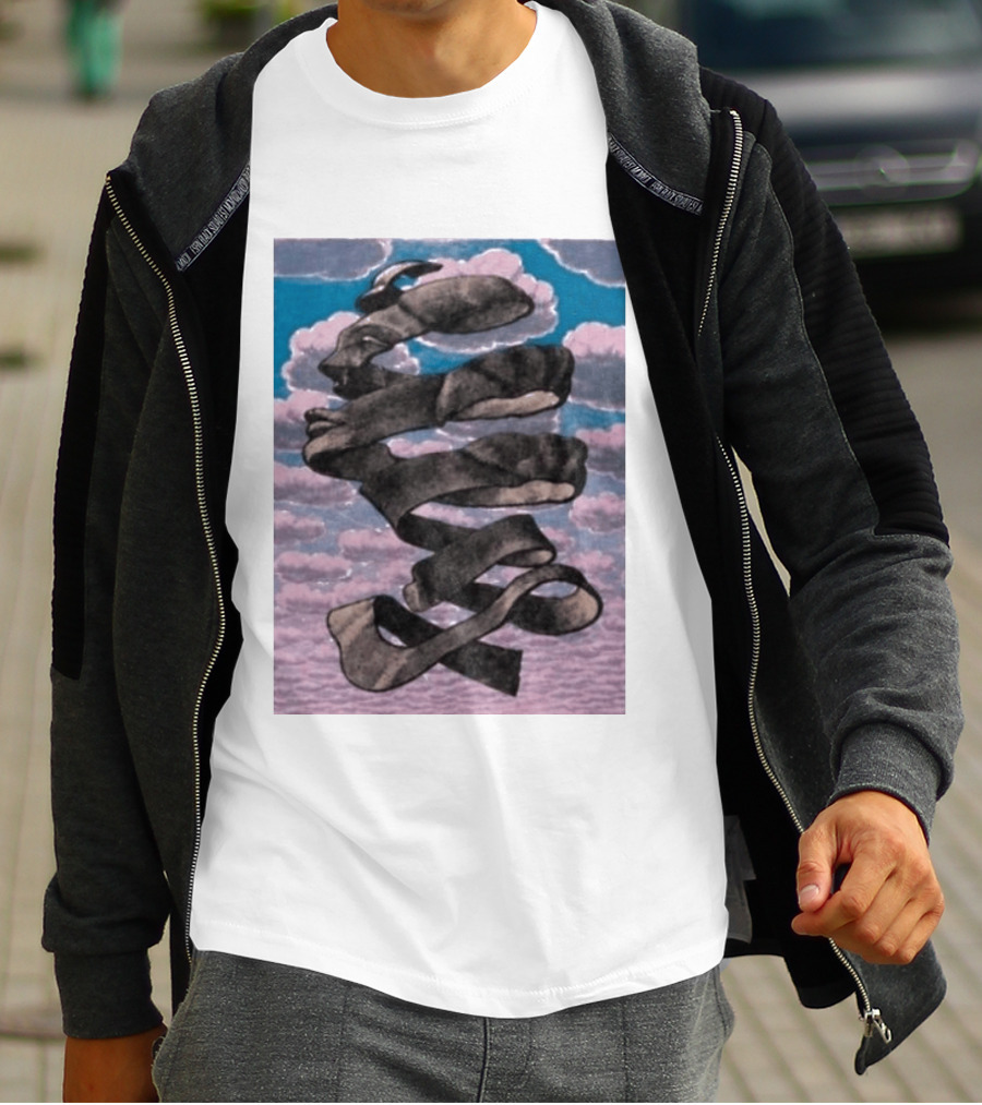 Tom Holland MC Escher Infinite Mobius Strip Optical Illusion T-Shirt