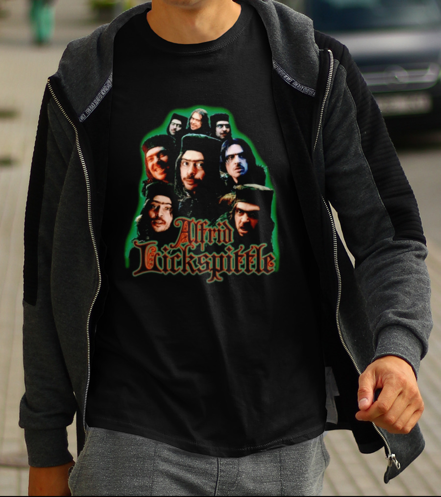 Alfrid Lickspittle Middle Earth The Hobbit Character Montage T-Shirt