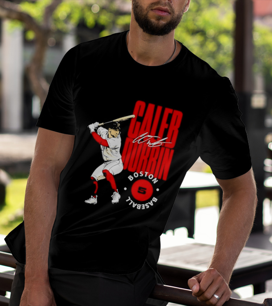 Caleb Durbin Boston Red Sox Baseball 5 T-Shirt