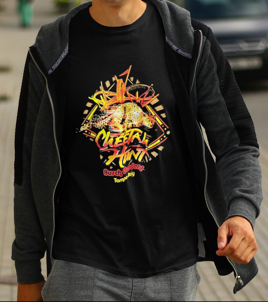 Cheetah Hunt Busch Gardens Tampa Bay Roller Adventure T-Shirt