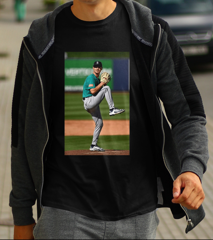 Seattle Mariners Kade Anderson Pitching Stance T-Shirt
