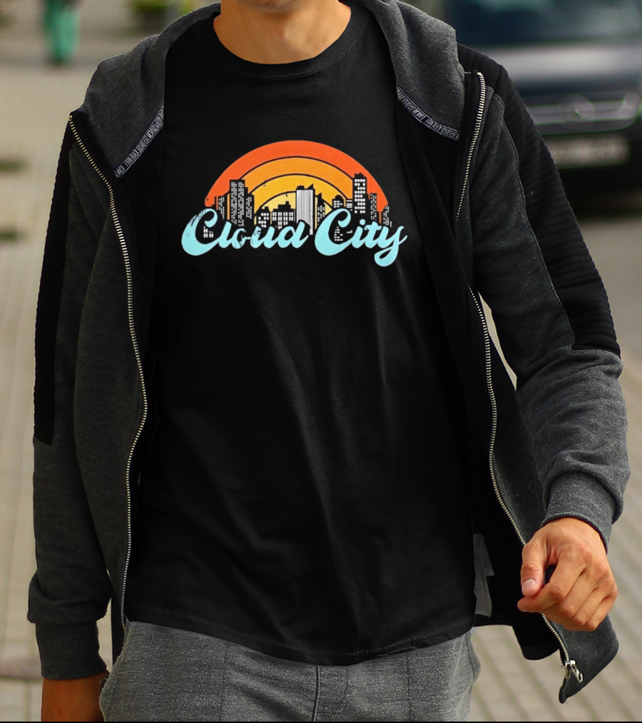 Cloud City Skyline Bespin Star Wars Retro Urban Sunset T-Shirt