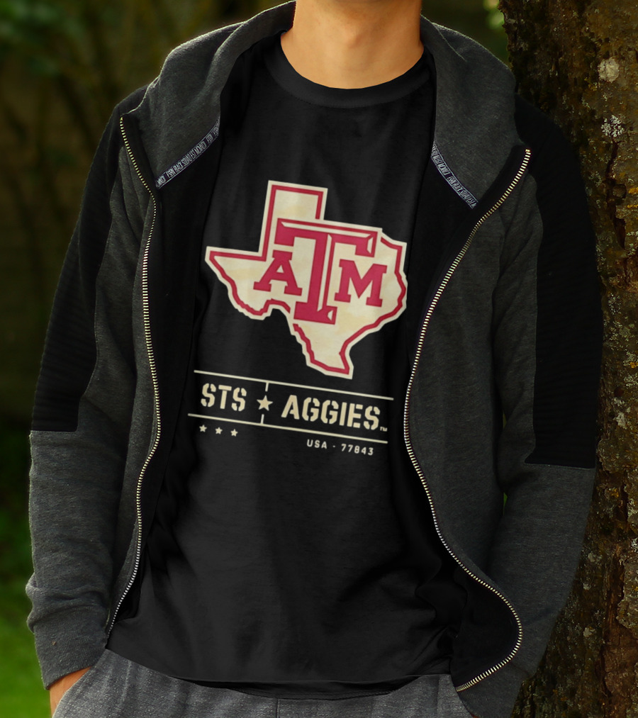 Texas A&M ATM STS Aggies USA 77843 T-Shirt