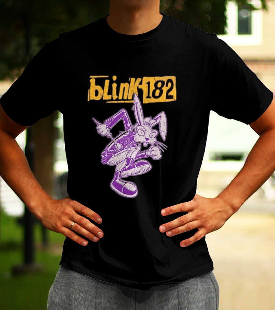 Blink 182 Distressed Punk Bunny T-Shirt