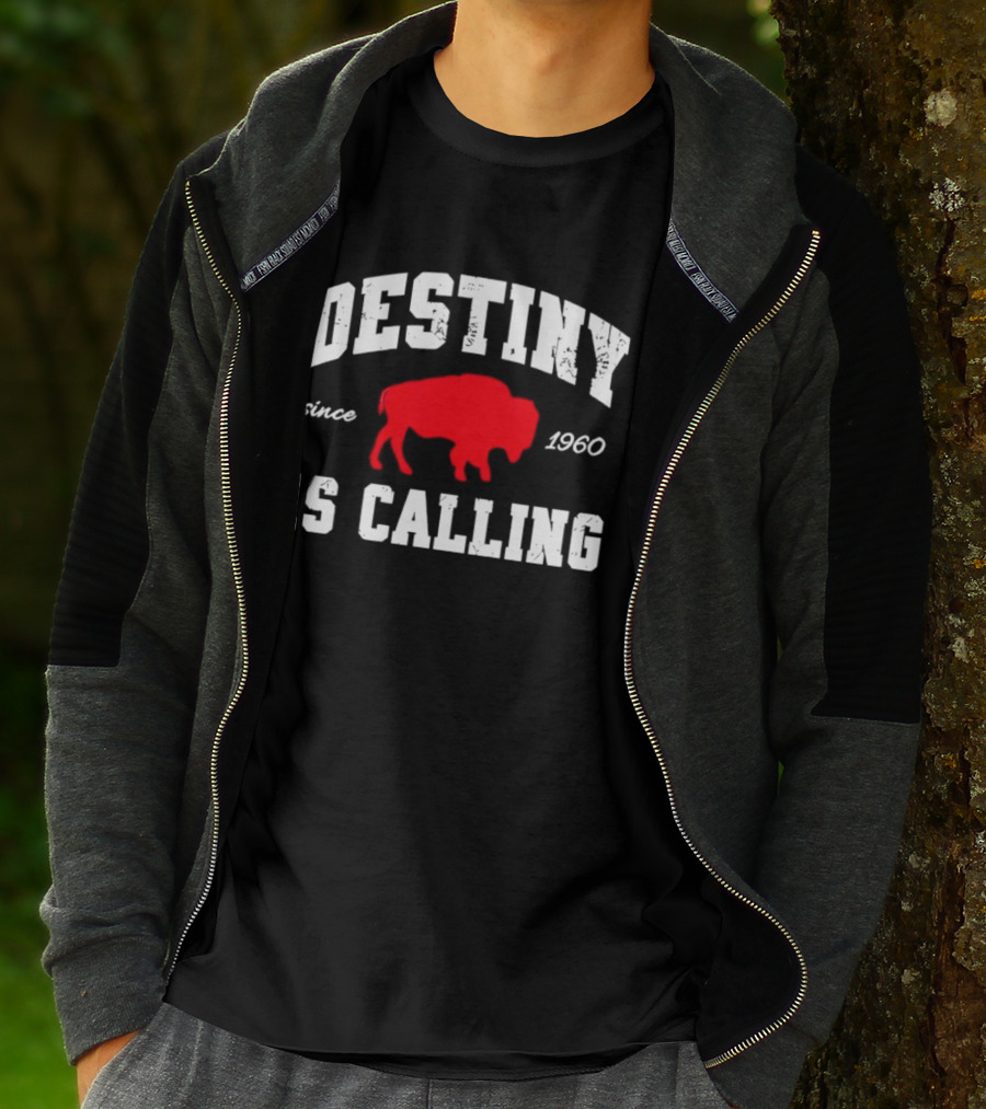 Buffalo Bills Destiny Is Calling Since 1960 Distressed T-Shirt