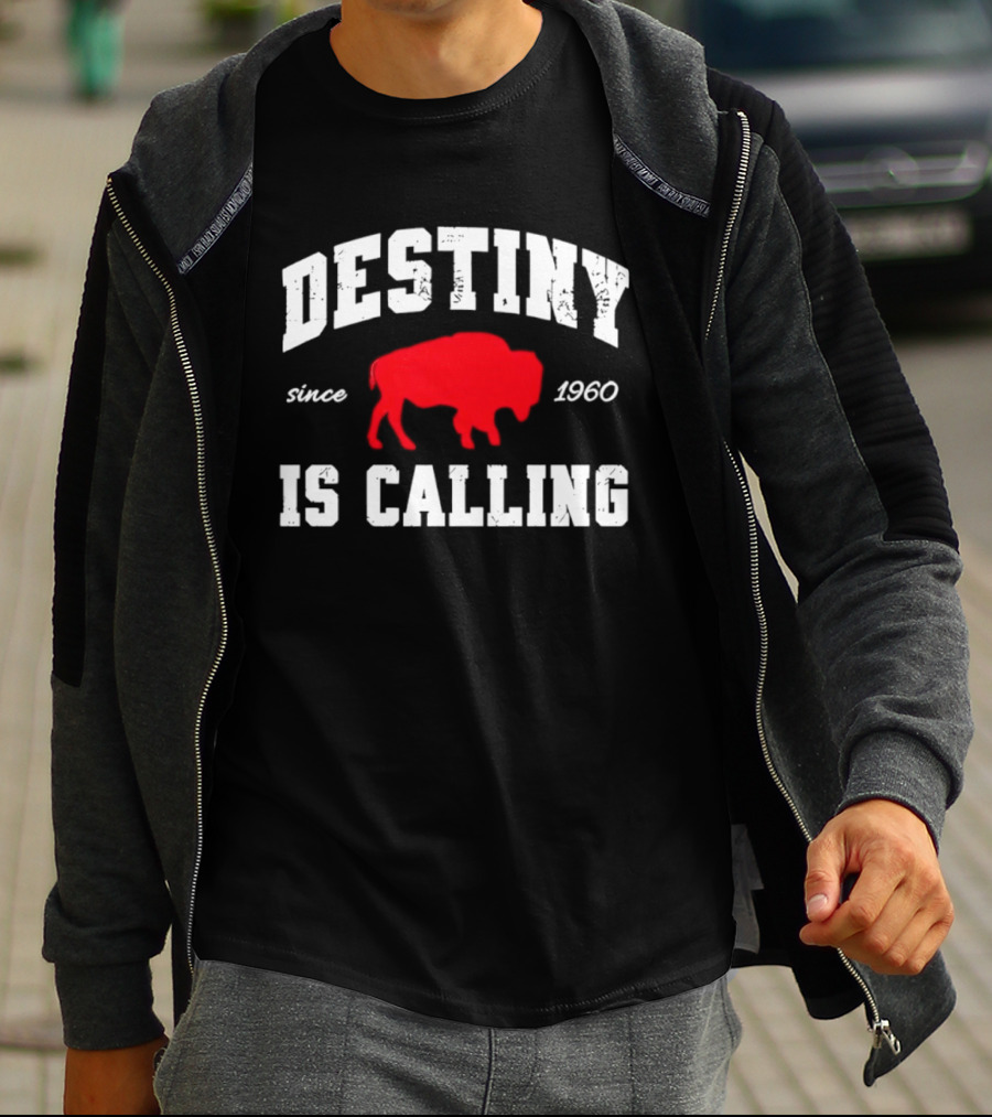 Buffalo Bills Destiny Is Calling Since 1960 Distressed T-Shirt