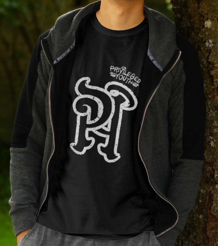 Privileged Youth Shaka Wear White Puff Oversized PA T-Shirt