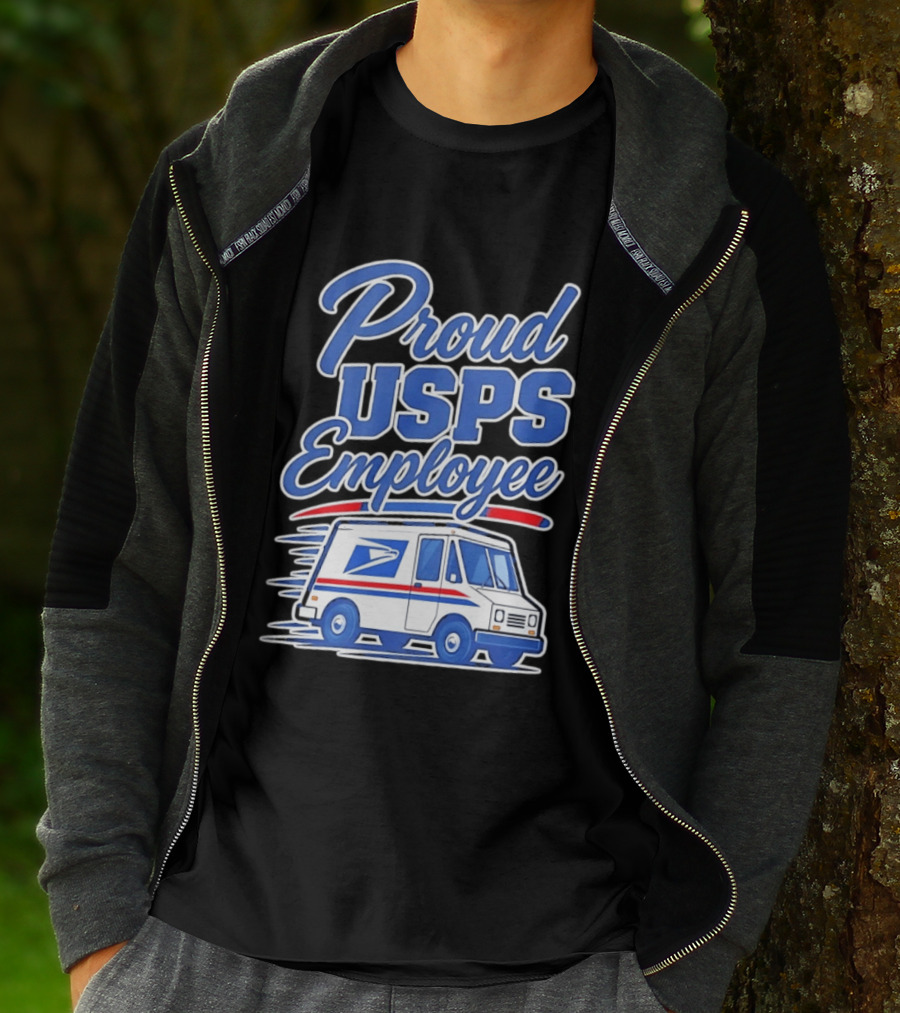 Proud USPS Employee With Postal Truck T-Shirt