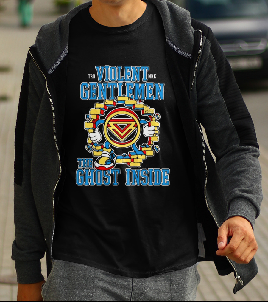 Violent Gentlemen The Ghost Inside Sonic Breaking Brick Wall T-Shirt
