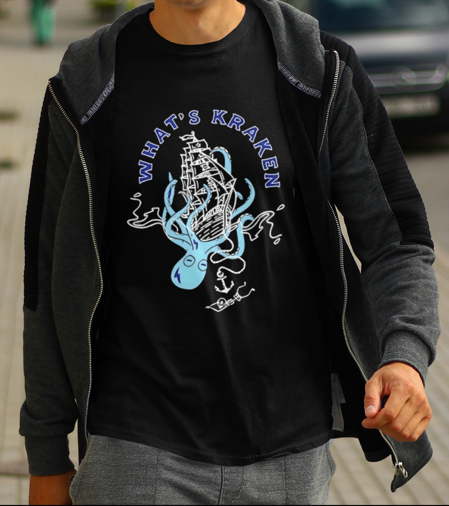 What's Kraken Octopus Sea Adventure Maritime Ship T-Shirt