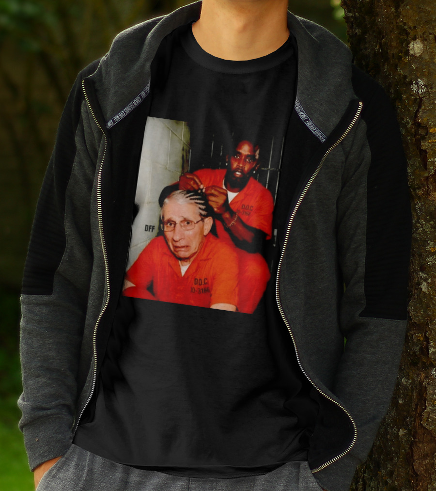 Sean Diddy Combs Braiding Anthony Fauci Hair D.O.C Meme T-Shirt