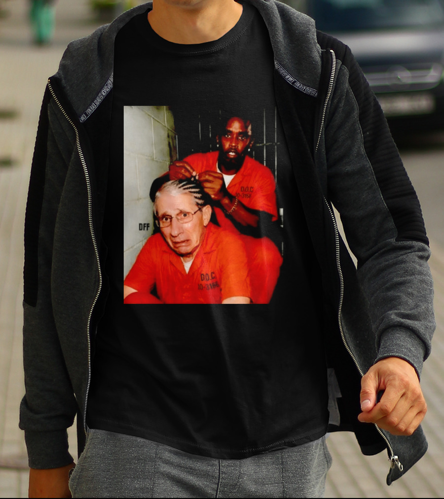 Sean Diddy Combs Braiding Anthony Fauci Hair D.O.C Meme T-Shirt