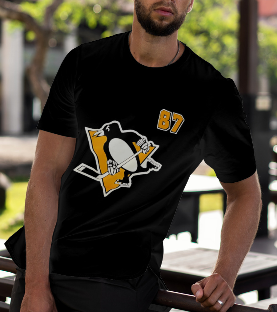 Sidney Crosby 87 Pittsburgh Penguins NHL Player T-Shirt