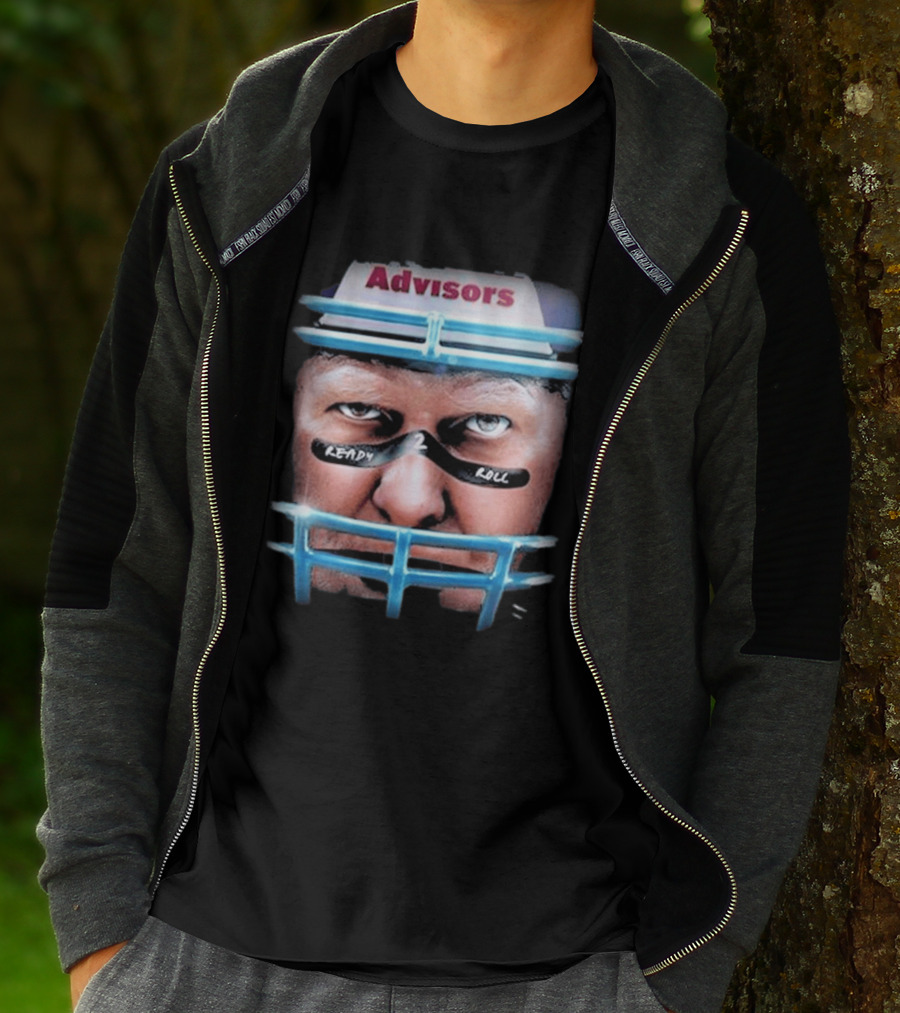 Advisors Stu Helmet Ready 2 Roll Football T-Shirt