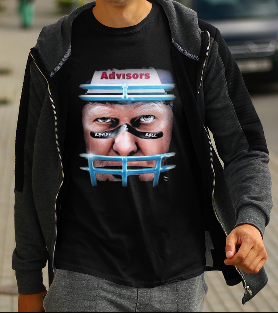 Advisors Stu Helmet Ready 2 Roll Football T-Shirt