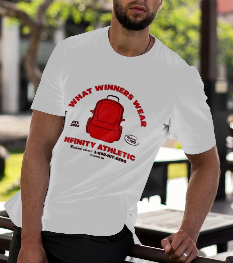 Nfinity Athletic What Winners Wear Backpack Established 2005 Red Rethink Atlanta T-Shirt