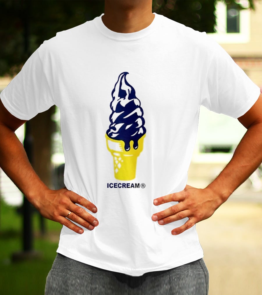 Trevor Goosby Icecream Soft Serve Brand Yellow Cone T-Shirt