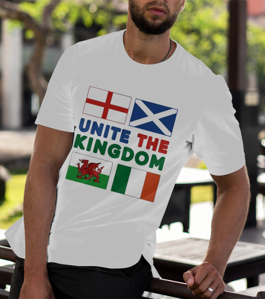 Unite The Kingdom England Scotland Wales Ireland Flags British Isles T-Shirt