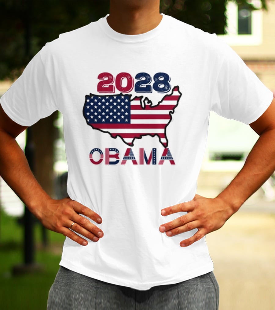 Barack Obama 2028 For President Election T-Shirt