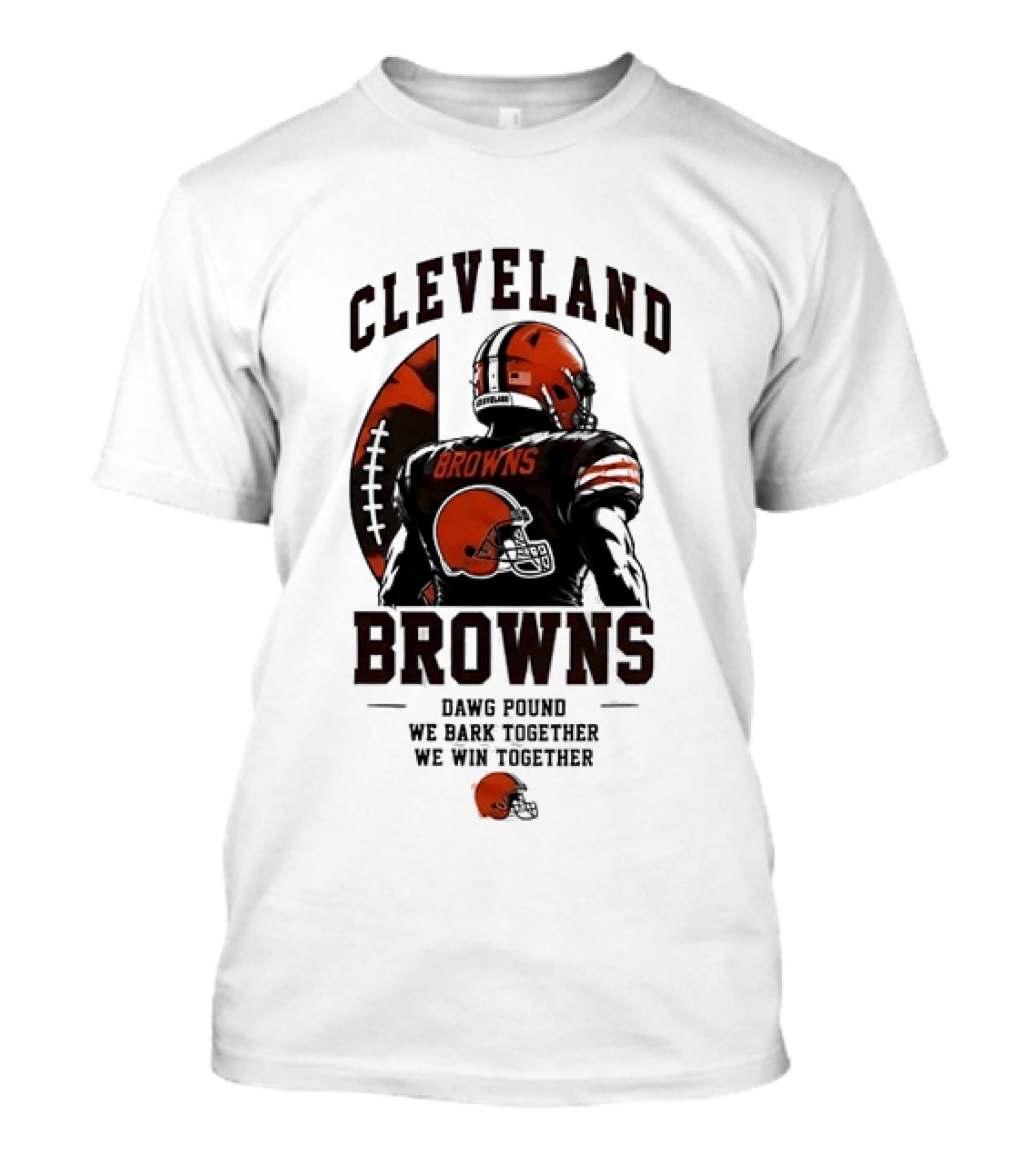 Cleveland Browns Dawg Pound We Bark Together We Win Together T-Shirt