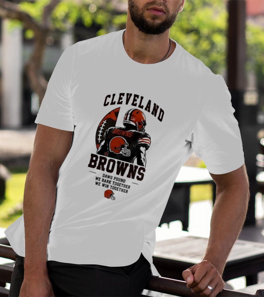 Cleveland Browns Dawg Pound We Bark Together We Win Together T-Shirt