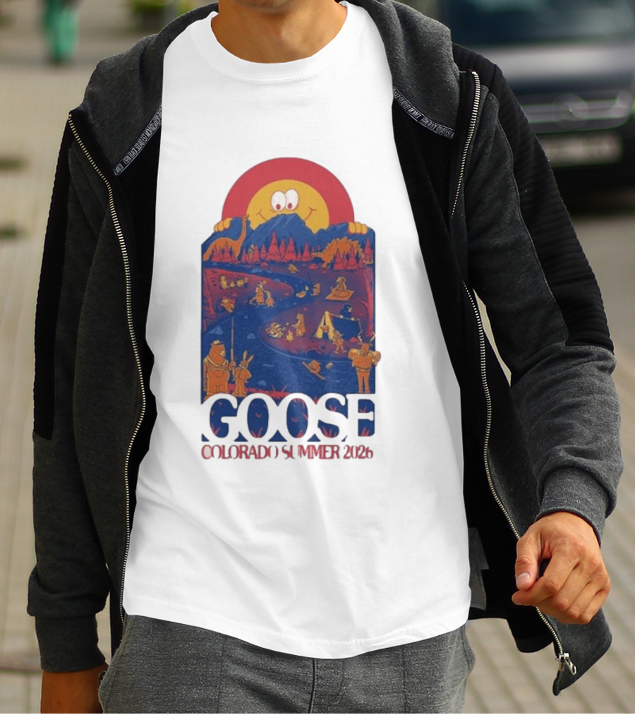 Goose Colorado Summer 2026 Illustrated Camping Adventure T-Shirt