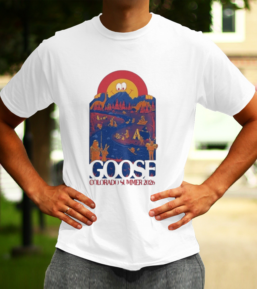 Goose Colorado Summer 2026 Illustrated Camping Adventure T-Shirt
