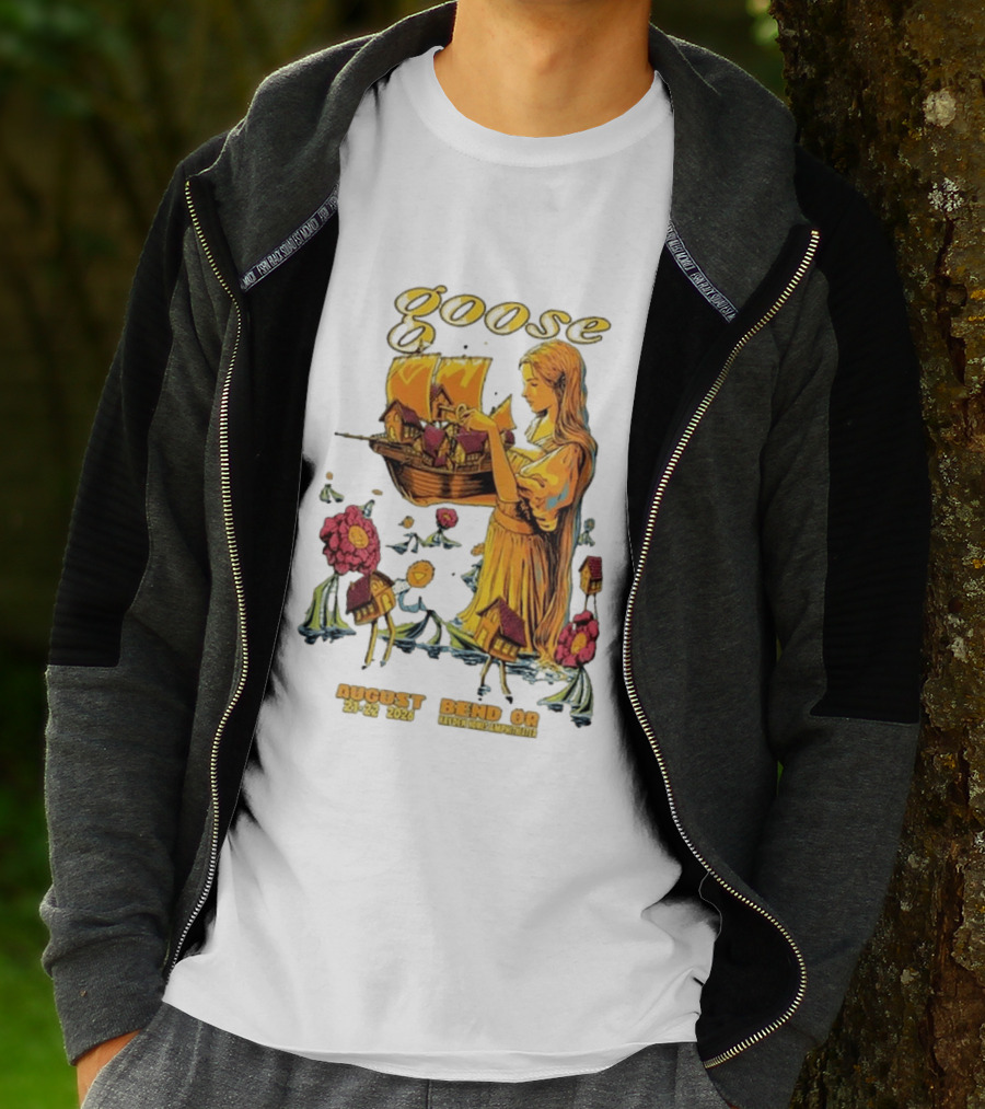 Goose Bend OR August 21 22 2026 Tour Goose Interdimensional Pizza Event T-Shirt