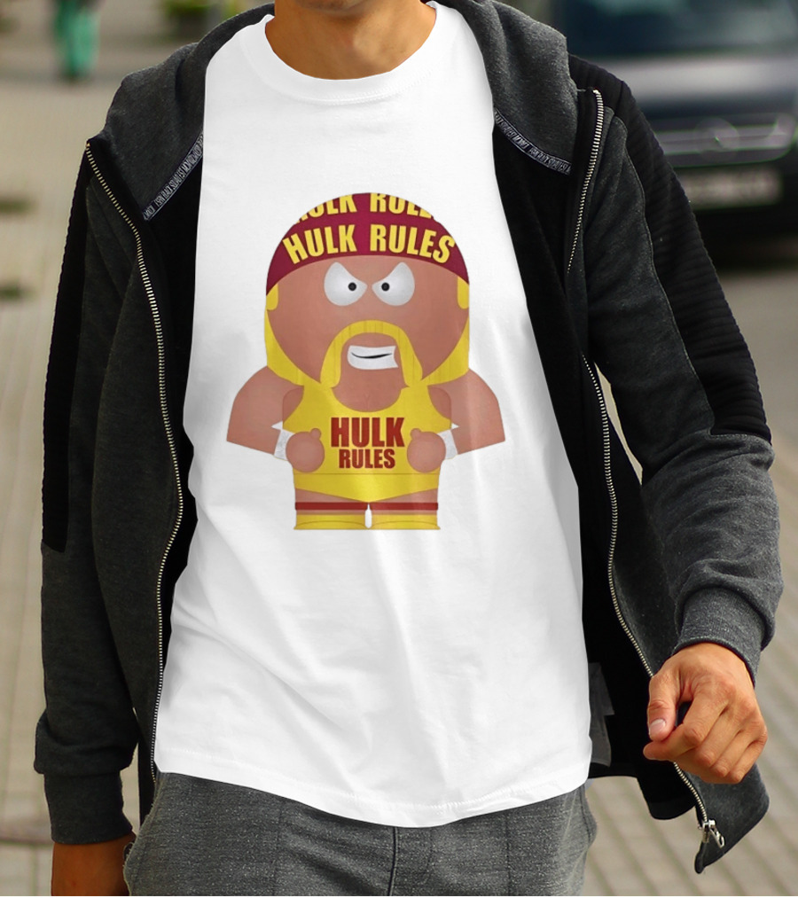 Hulk Hogan South Park Style Hulk Rules Wrestling T-Shirt