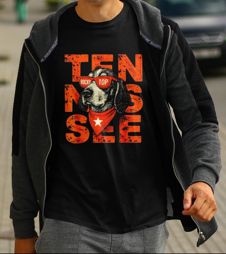 Tennessee Rocky Top Dog Vintage College Football T-Shirt