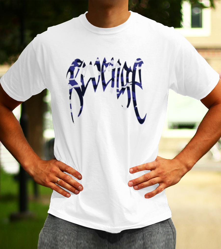 Revenge Store Arch Blue Camo T-Shirt