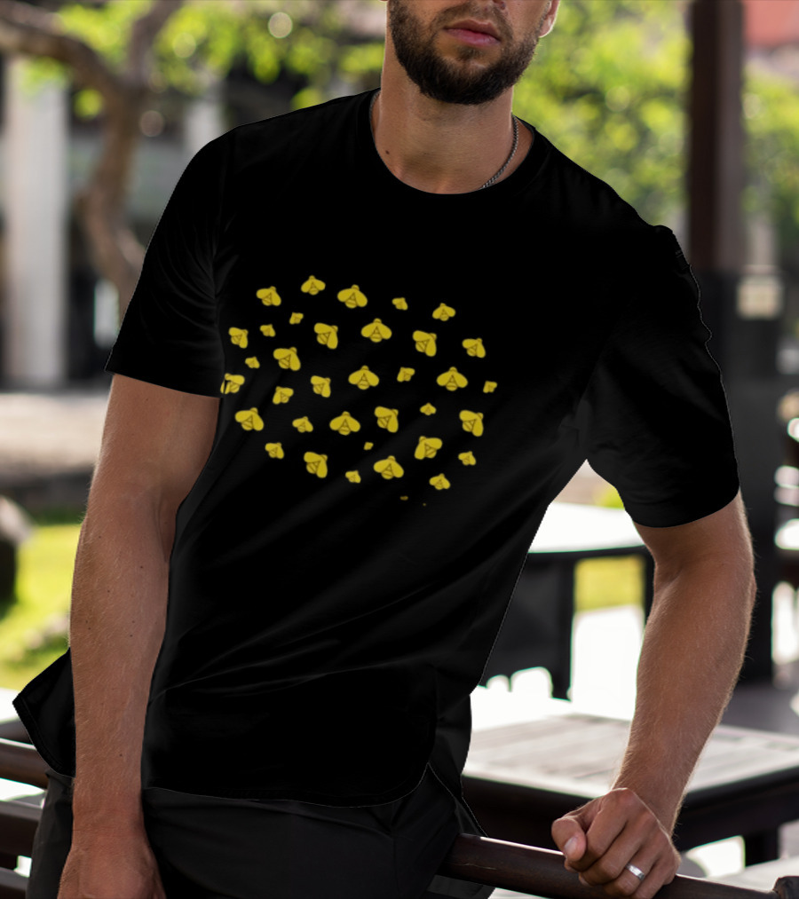 The Bitter Southerner General Store Lightning Bugs Adult Yellow Firefly T-Shirt