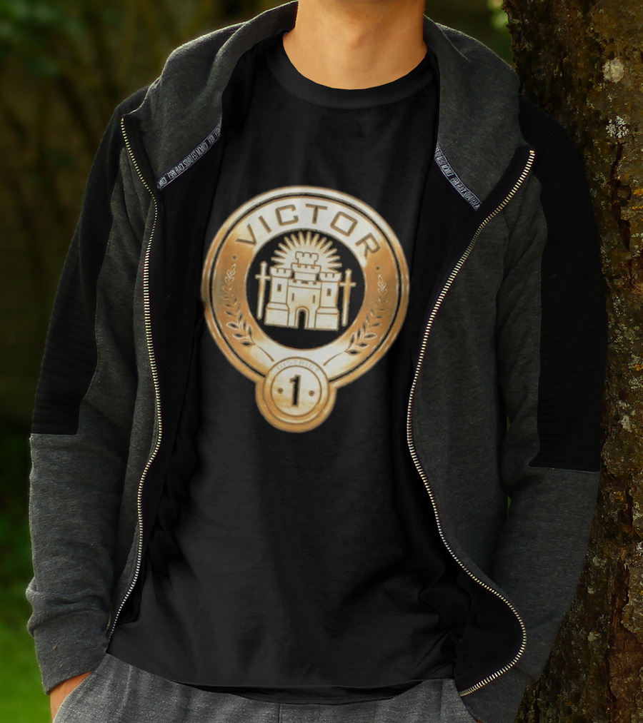 The Hunger Games Victor Emblem District 1 Badge With Castle And Swords T-Shirt