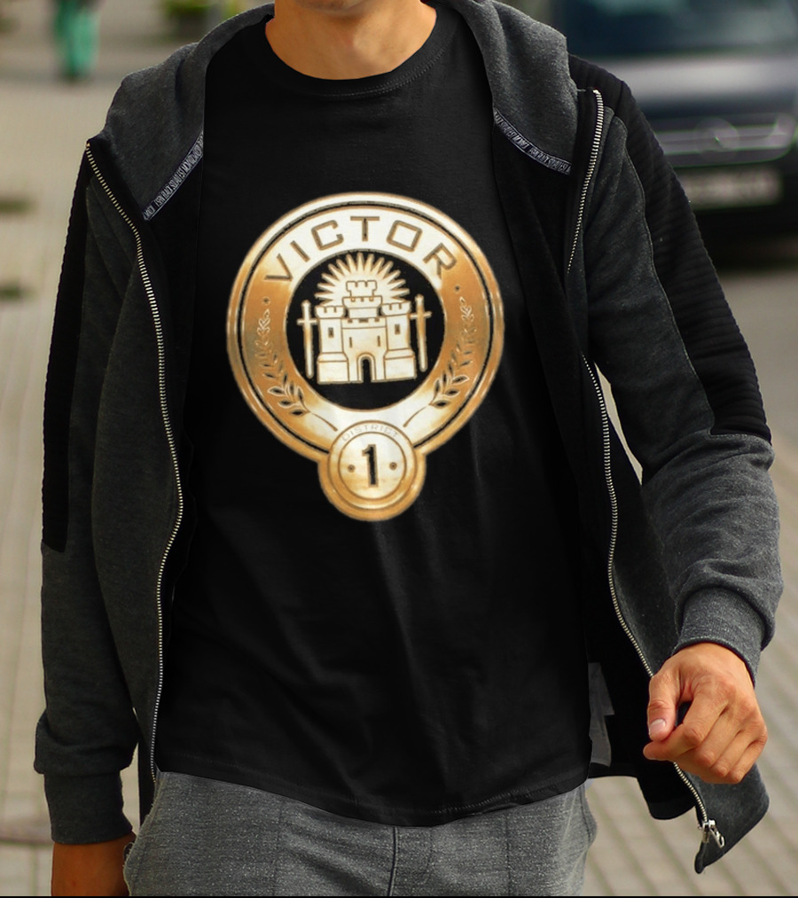 The Hunger Games Victor Emblem District 1 Badge With Castle And Swords T-Shirt