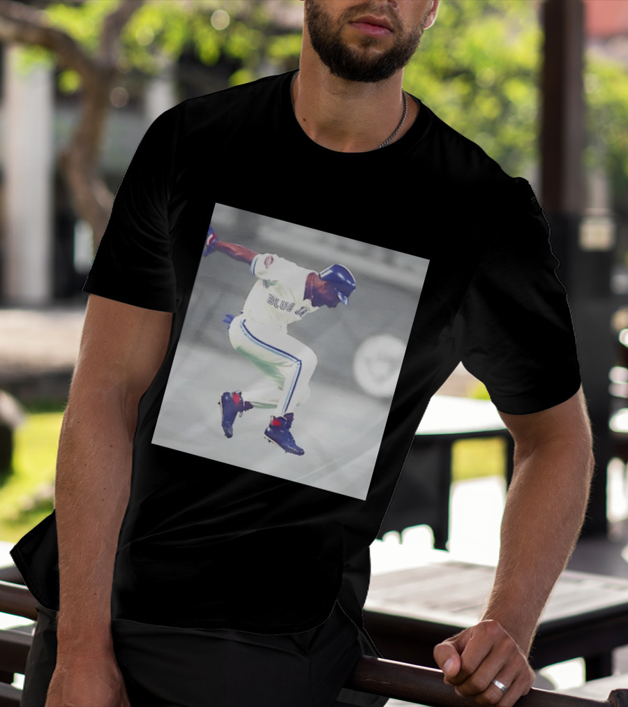 Joe Carter Toronto Blue Jays Baseball Jump Celebration T-Shirt