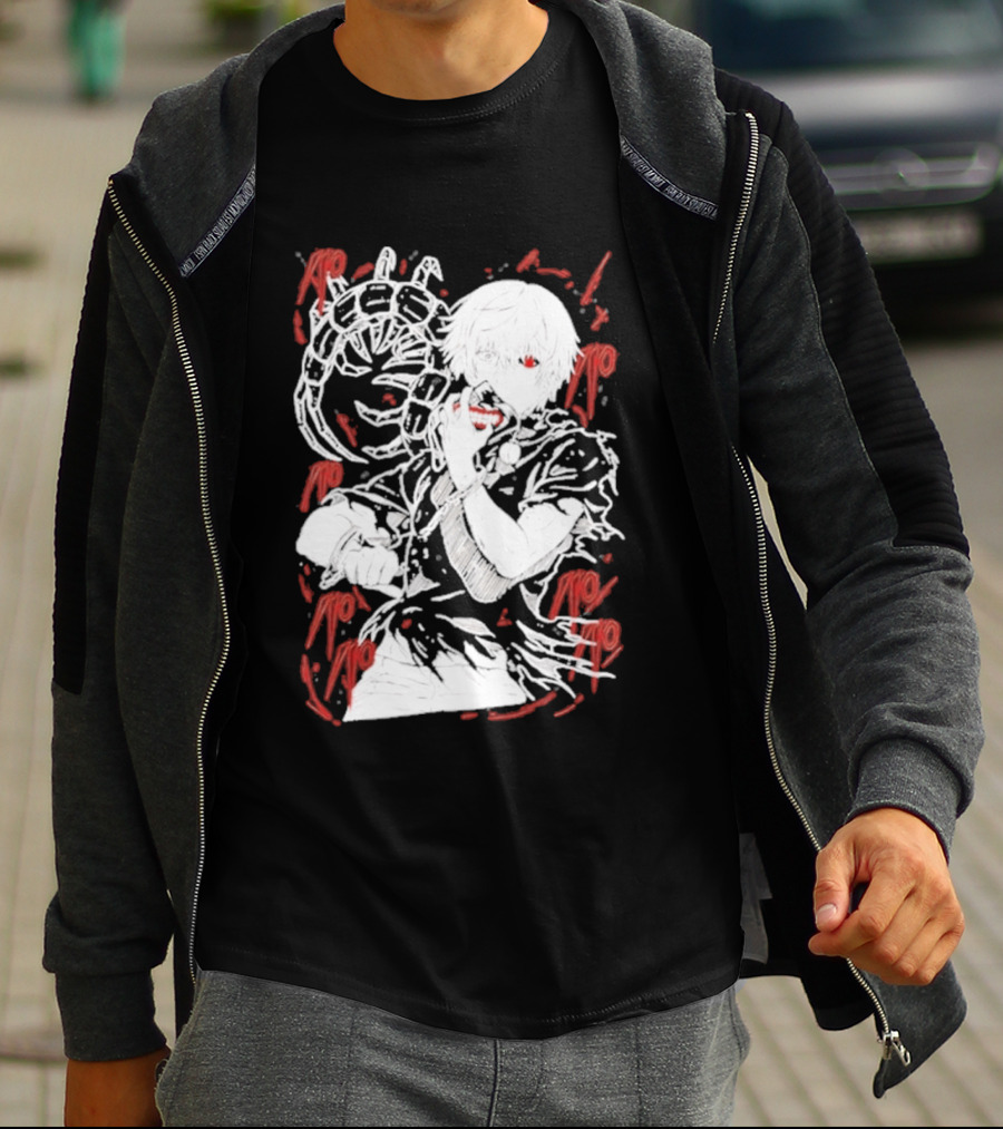 Tokyo Ghoul Kaneki Ken Red Kagune Anime Streetwear T-Shirt