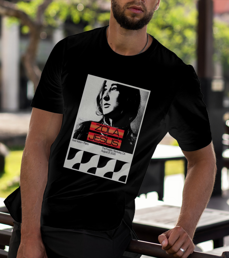 Zola Jesus Solo Voice Piano The Freight Berkeley CA August 21 2026 T-Shirt