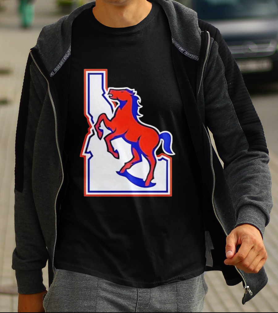 Boise State Broncos Idaho State Horse T-Shirt