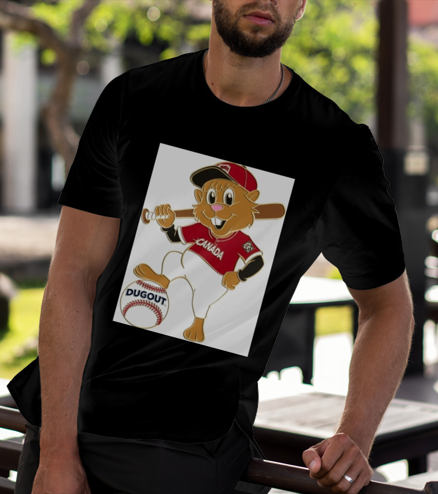 Canada Little League Beaver Baseball Dugout Pin T-Shirt