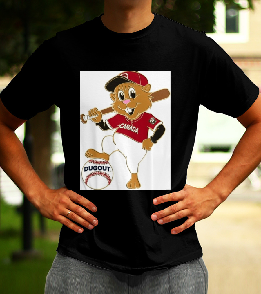 Canada Little League Beaver Baseball Dugout Pin T-Shirt