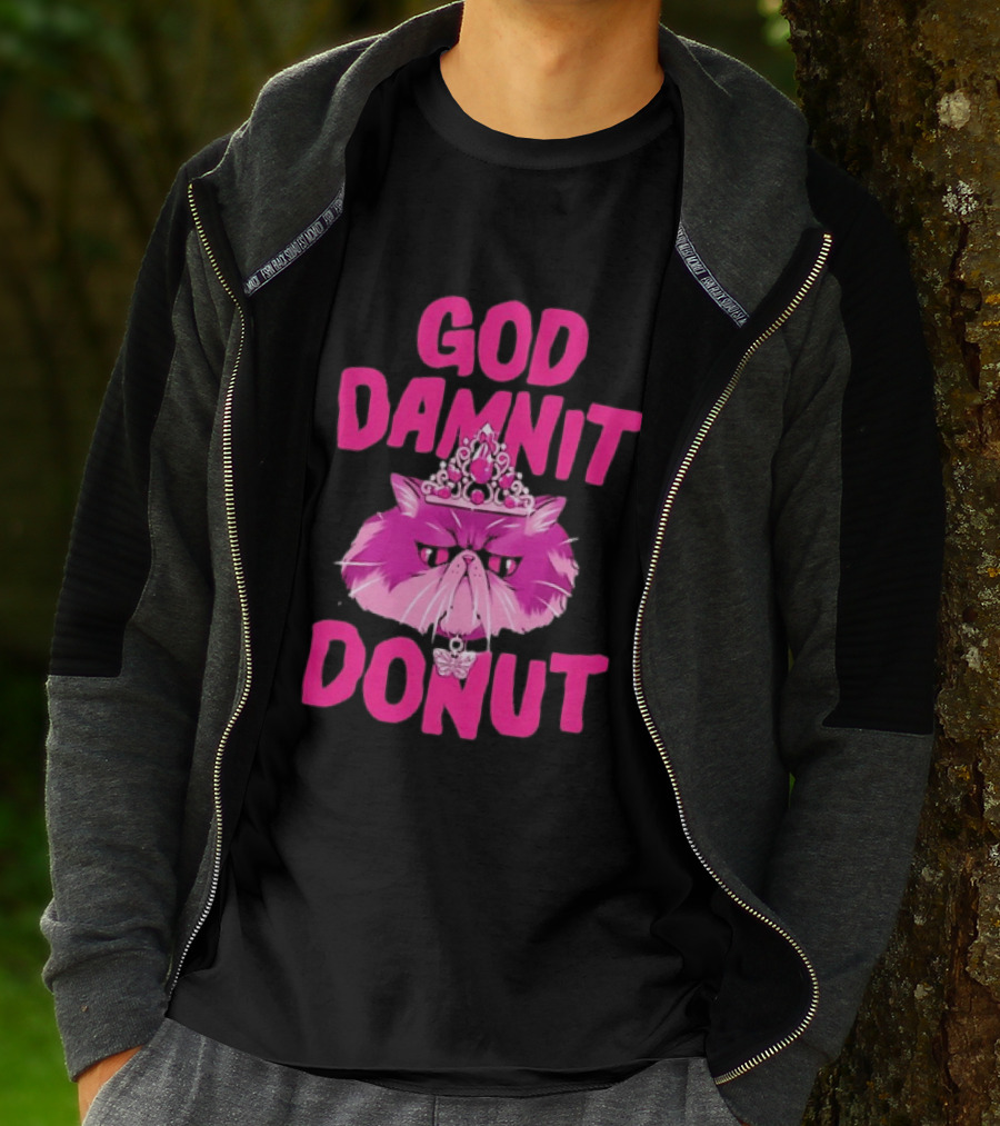 God Damnit Donut Grumpy Cat Princess T-Shirt